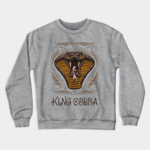 King Cobra Crewneck Sweatshirt by black8elise